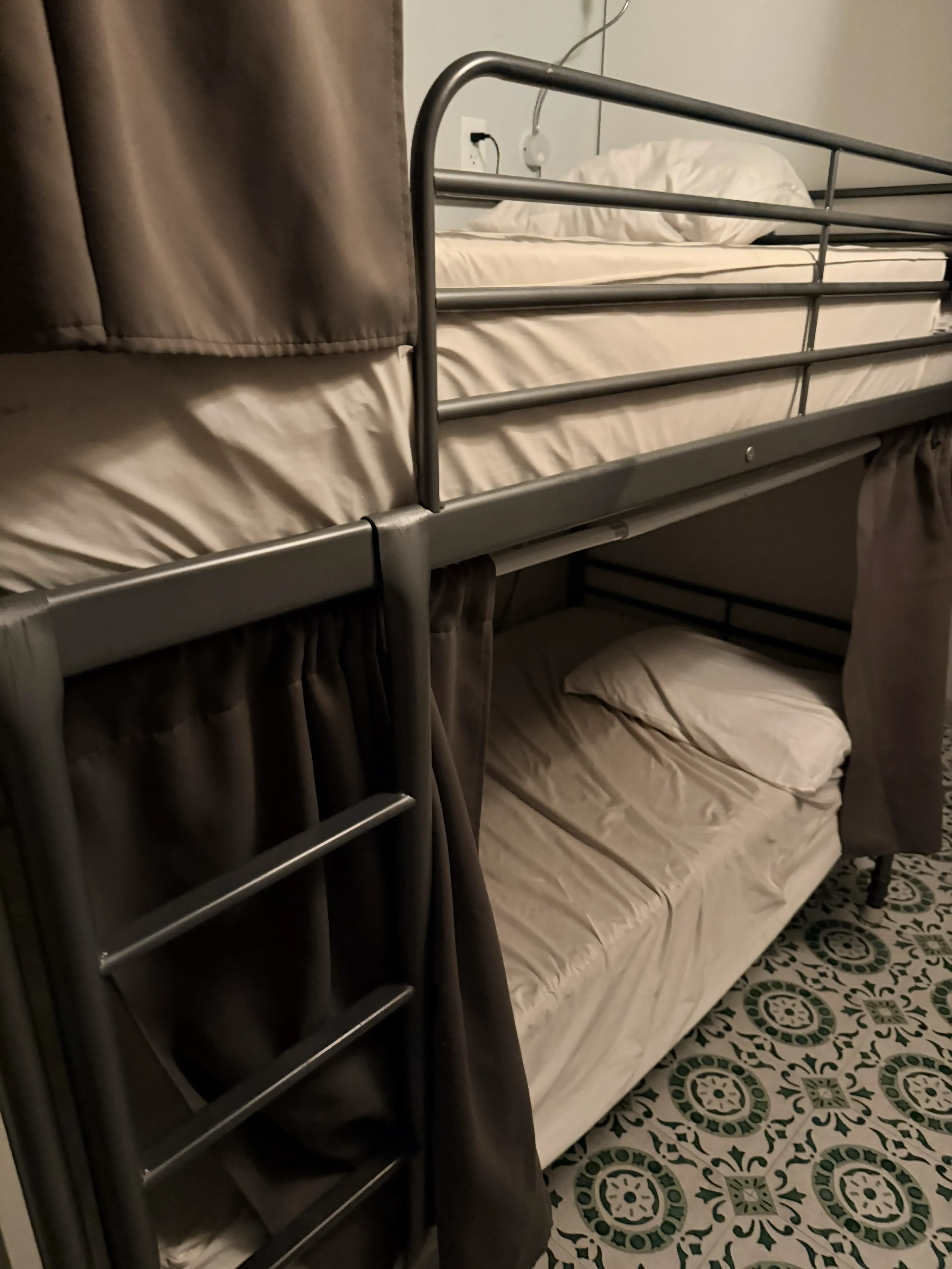 Hostel bunk beds