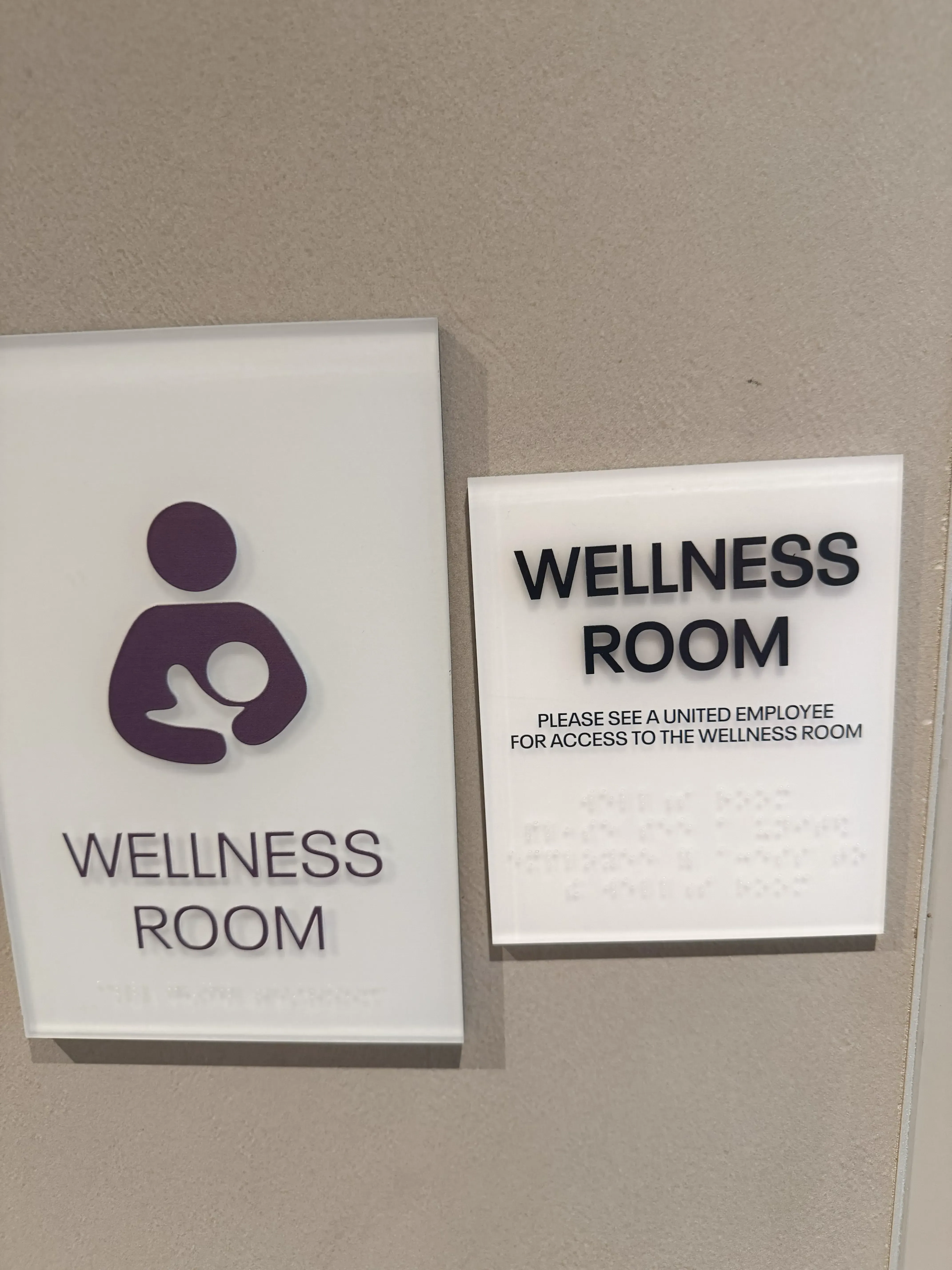 Wellness Room sign